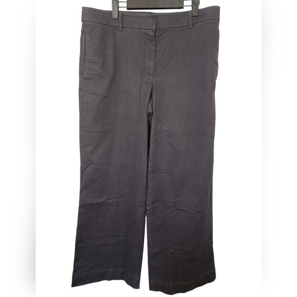 New Ann Taylor Wide Leg Twill Chino Pants 12 - Picture 1 of 6